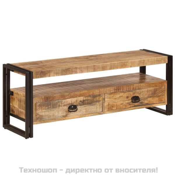 ТВ шкаф, 120x35x45 см, мангово дърво масив