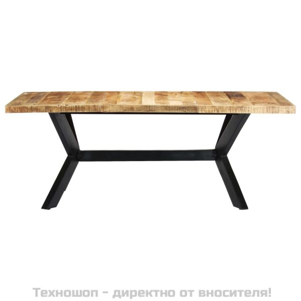 Трапезна маса, 200x100x75 cм, мангово дърво масив