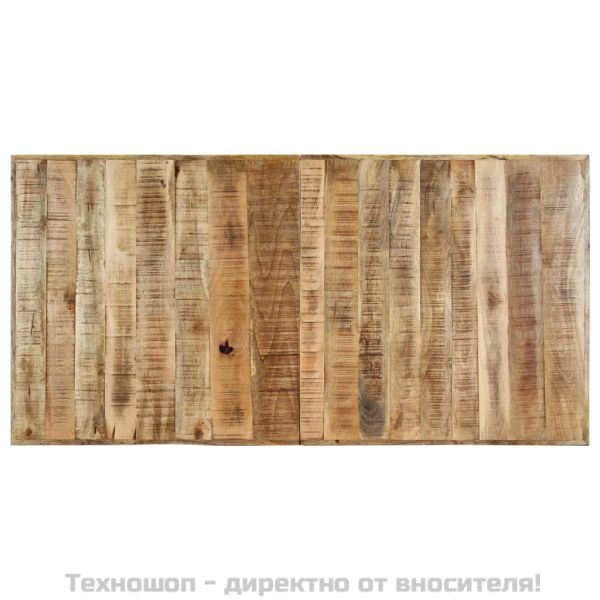 Трапезна маса, 160x80х75 cм, грубо мангово дърво масив