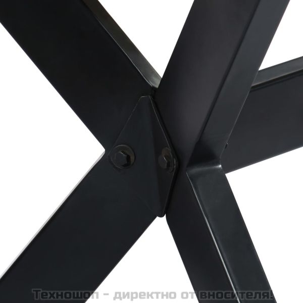 Трапезна маса, 140x70x75 cм, грубо мангово дърво масив