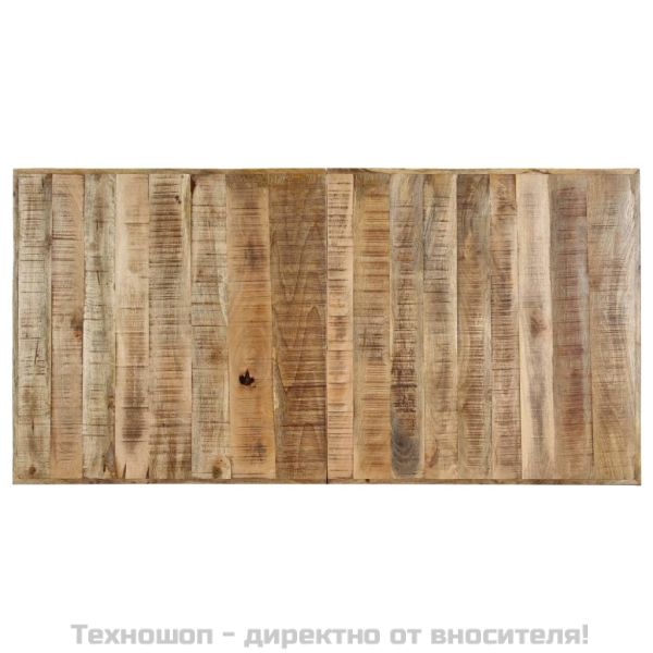 Трапезна маса, 140x70x75 cм, грубо мангово дърво масив