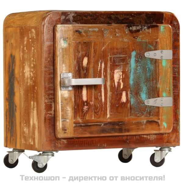 Нощно шкафче, 50x30x50 см, регенерирано дърво масив