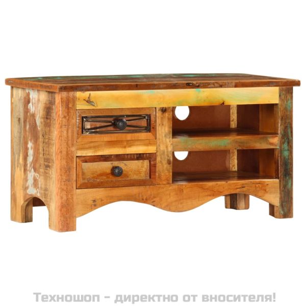 ТВ шкаф, 80x30x40 cм, регенерирано дърво масив