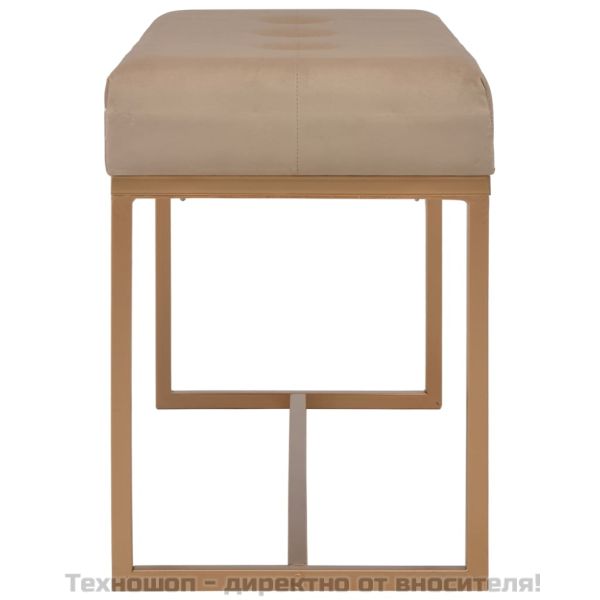 Пейка, 80 см, бежово кадифе