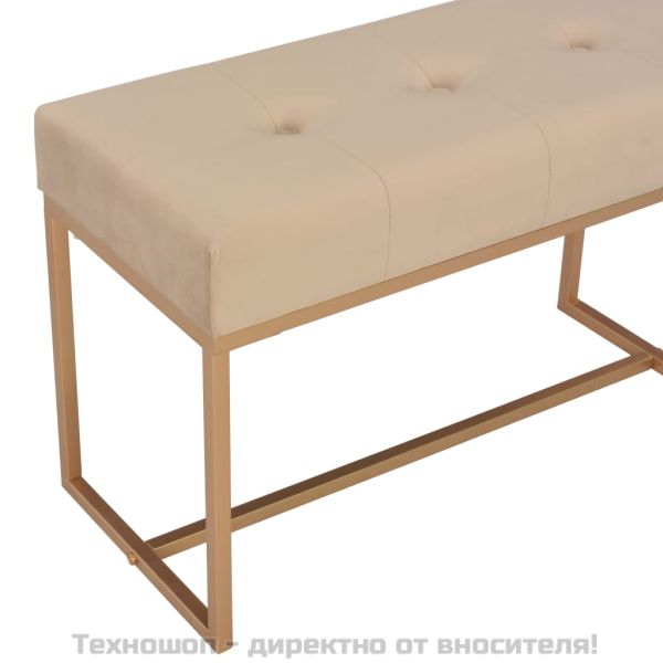 Пейка, 80 см, бежово кадифе