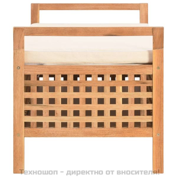 Пейка за съхранение, 93x49x49 см, орех масив