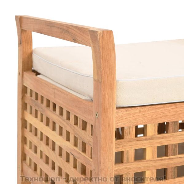 Пейка за съхранение, 93x49x49 см, орех масив