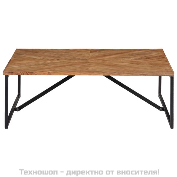 Маса за кафе, 110x110x36 см, акациево дърво масив