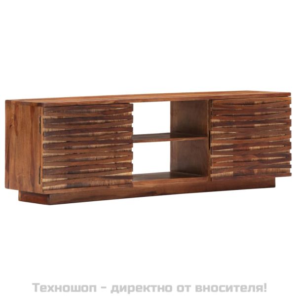 ТВ шкаф, 120x30x40 cм, акациево дърво масив