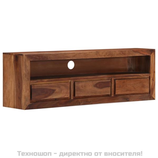 ТВ шкаф, 120x30x40 cм, акациево дърво масив