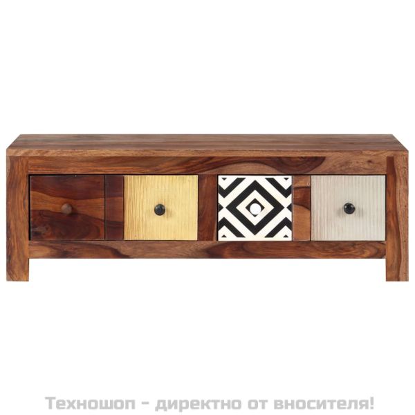 Маса за кафе, 90x50x30 см, акациево дърво масив