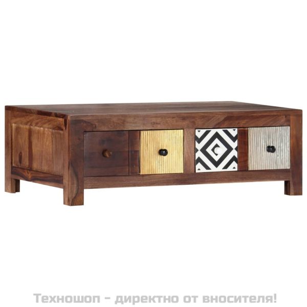 Маса за кафе, 90x50x30 см, акациево дърво масив