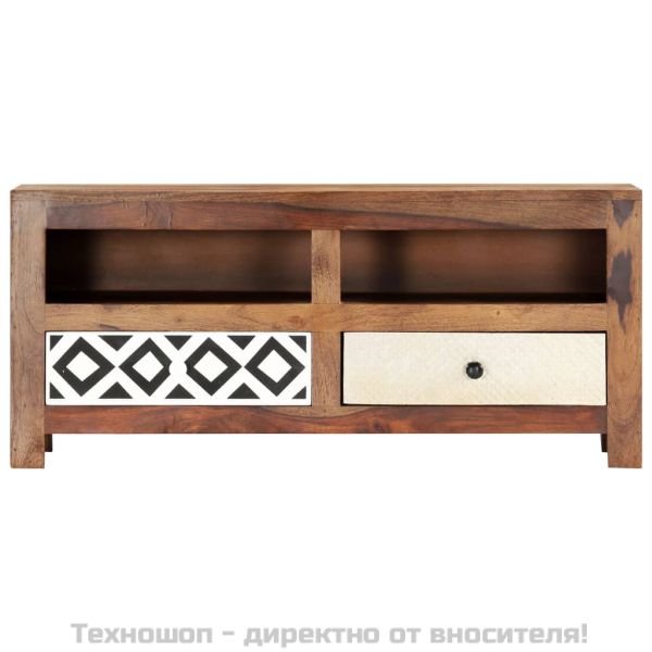 ТВ шкаф, 90x30x40 cм, акациево дърво масив