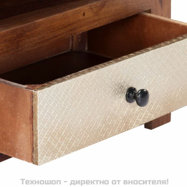 ТВ шкаф, 90x30x40 cм, акациево дърво масив