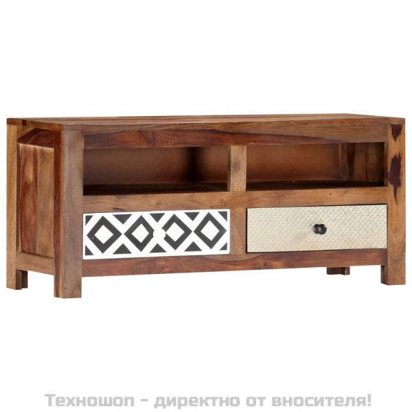 ТВ шкаф, 90x30x40 cм, акациево дърво масив