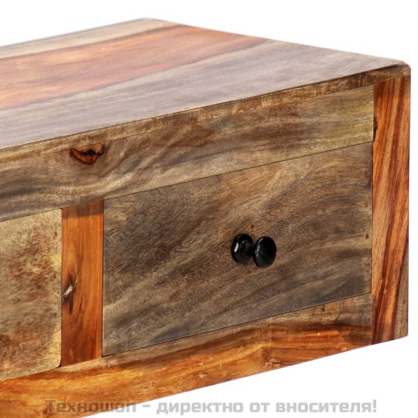 Конзолна маса със стенен монтаж, 100x25x20 см, акация масив