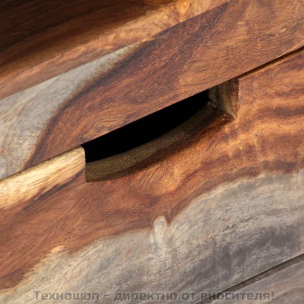 ТВ шкаф, акациево дърво масив, 130x30x40 cм