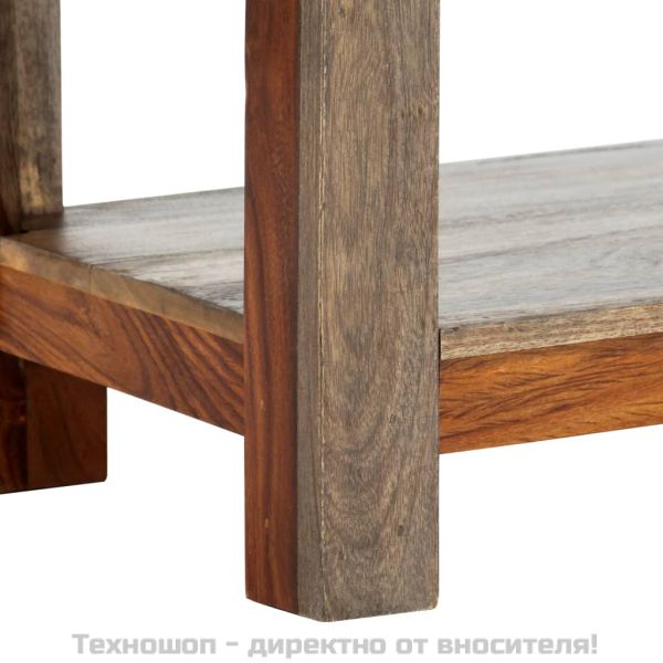 Конзолна маса с 3 чекмеджета, 120x30x75 см, акация масив