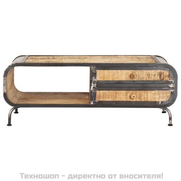Маса за кафе, 100x50x35 см, мангово дърво масив
