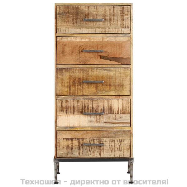 Шкаф с чекмеджета, 45x35x106 см, мангово дърво масив