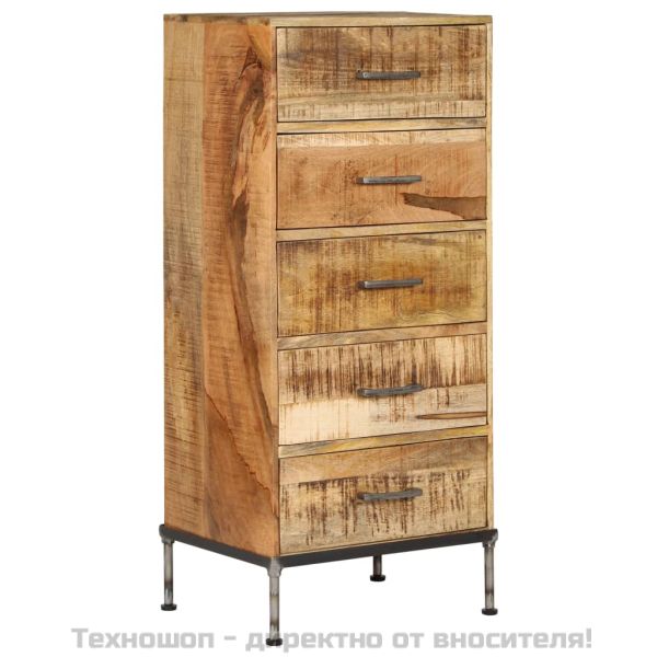Шкаф с чекмеджета, 45x35x106 см, мангово дърво масив