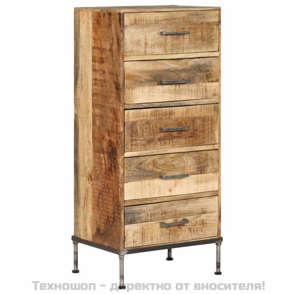 Шкаф с чекмеджета, 45x35x106 см, мангово дърво масив