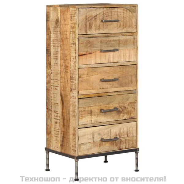 Шкаф с чекмеджета, 45x35x106 см, мангово дърво масив