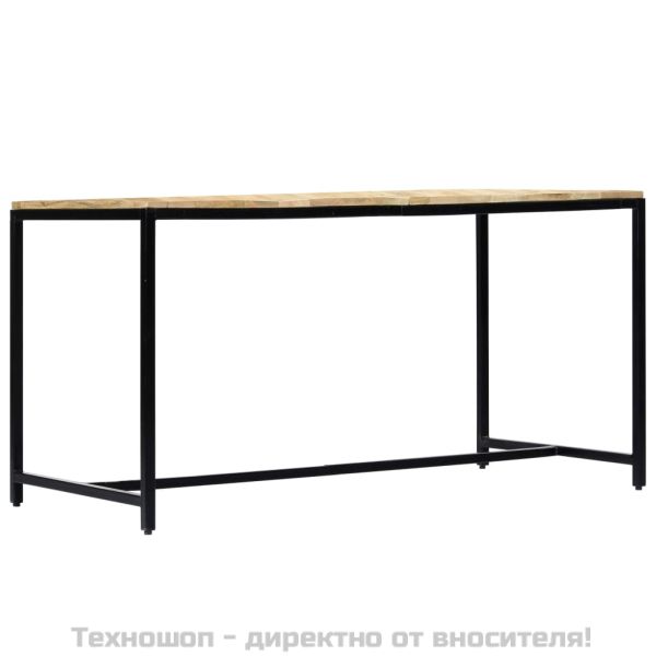 Трапезна маса, 140x70x75 cм, грубо мангово дърво масив