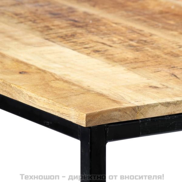 Трапезна маса, 140x70x75 cм, грубо мангово дърво масив