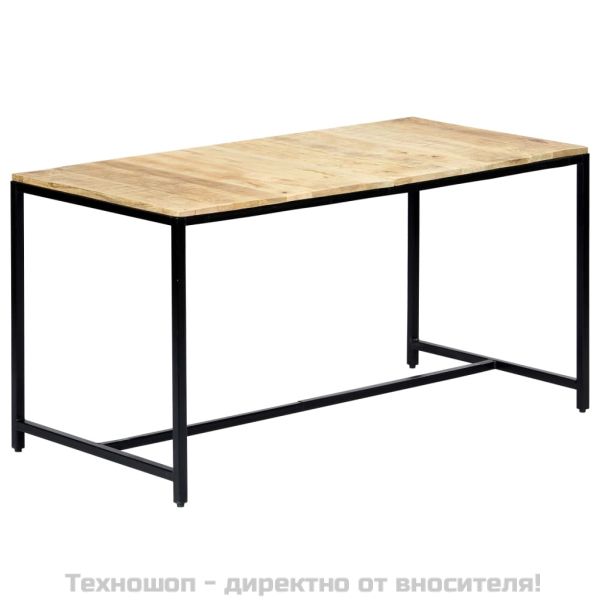 Трапезна маса, 140x70x75 cм, грубо мангово дърво масив