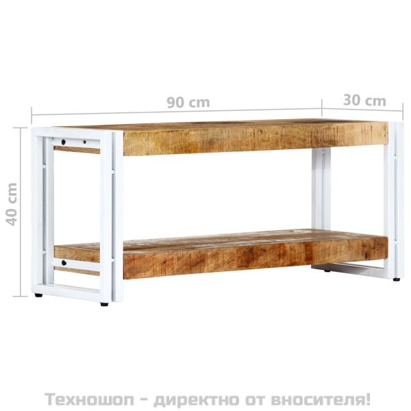 ТВ шкаф,  90x30x40 см, мангово дърво масив