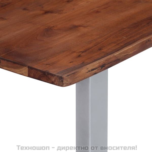 Маса за кафе с "живи" ръбове, 115x60x40 см, акация масив