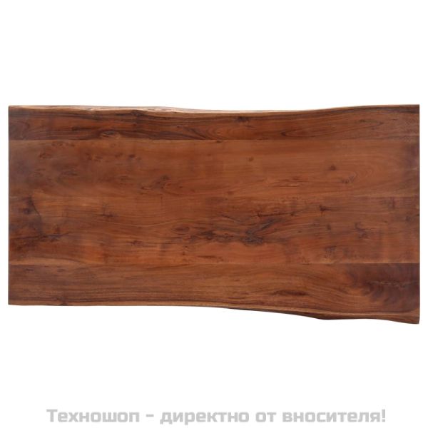 Маса за кафе с "живи" ръбове, 115x60x40 см, акация масив