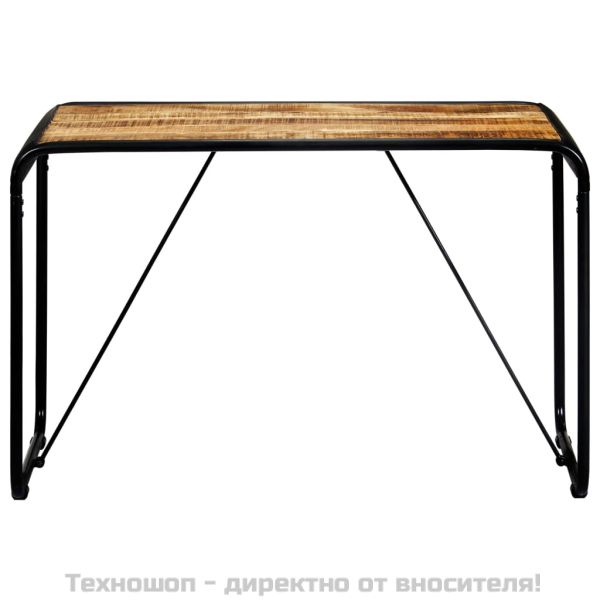 Трапезна маса, 118x60x76 cм, грубо мангово дърво масив