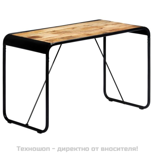 Трапезна маса, 118x60x76 cм, грубо мангово дърво масив