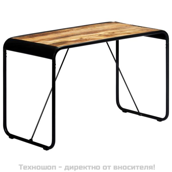 Трапезна маса, 118x60x76 cм, грубо мангово дърво масив