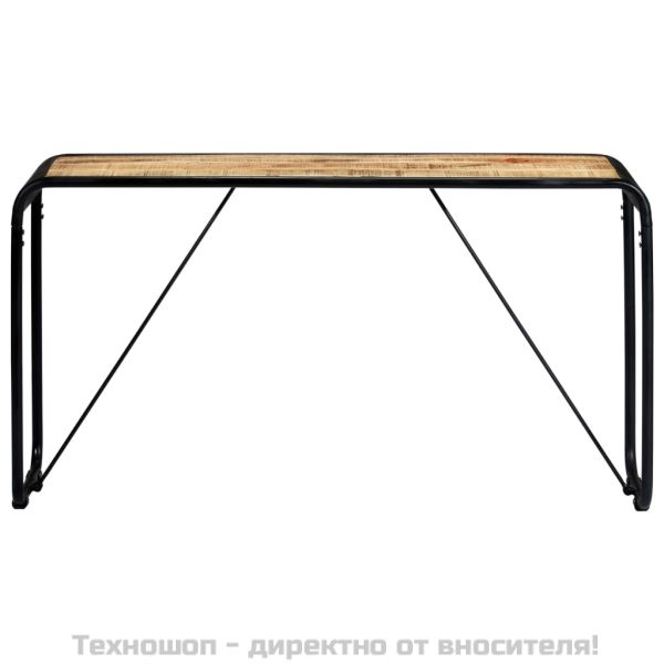 Конзолна маса, 140x35x76 cм, грубо мангово дърво масив