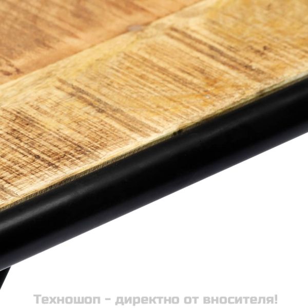 Конзолна маса, 140x35x76 cм, грубо мангово дърво масив