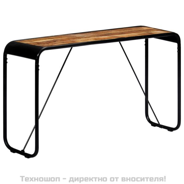 Конзолна маса, 140x35x76 cм, грубо мангово дърво масив