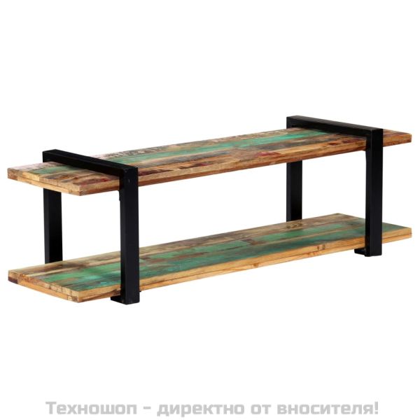 ТВ шкаф, 130x40x40 см, регенерирано дърво масив