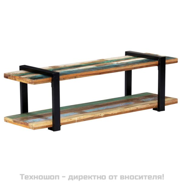 ТВ шкаф, 130x40x40 см, регенерирано дърво масив