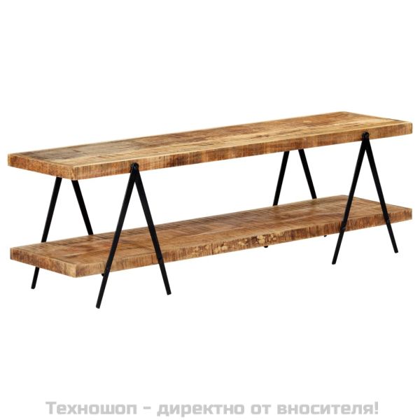 ТВ шкаф, 160x40x50 см, мангово дърво масив
