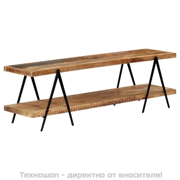 ТВ шкаф, 160x40x50 см, мангово дърво масив