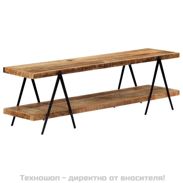 ТВ шкаф, 160x40x50 см, мангово дърво масив