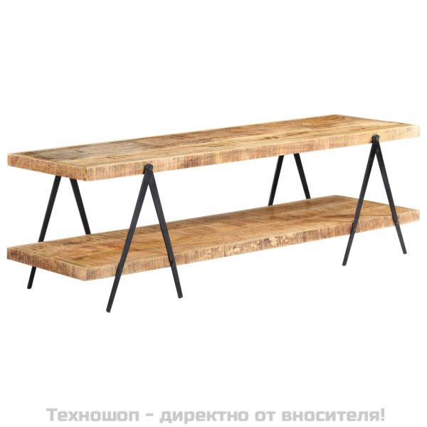 ТВ шкаф, 160x40x50 см, мангово дърво масив