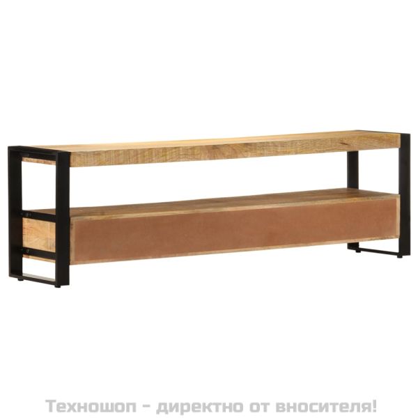 ТВ шкаф, 150x30x45 см, мангово дърво масив