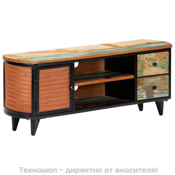 ТВ шкаф, 120x30x45 cм, регенерирано дърво масив