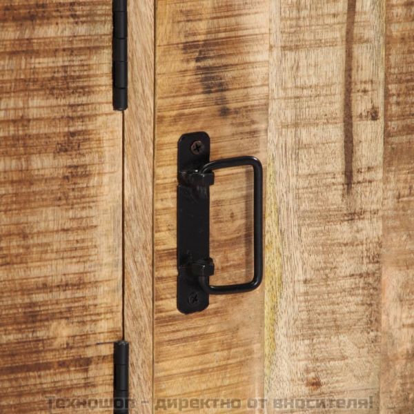 Страничен шкаф, 120x30x75 см, манго масив