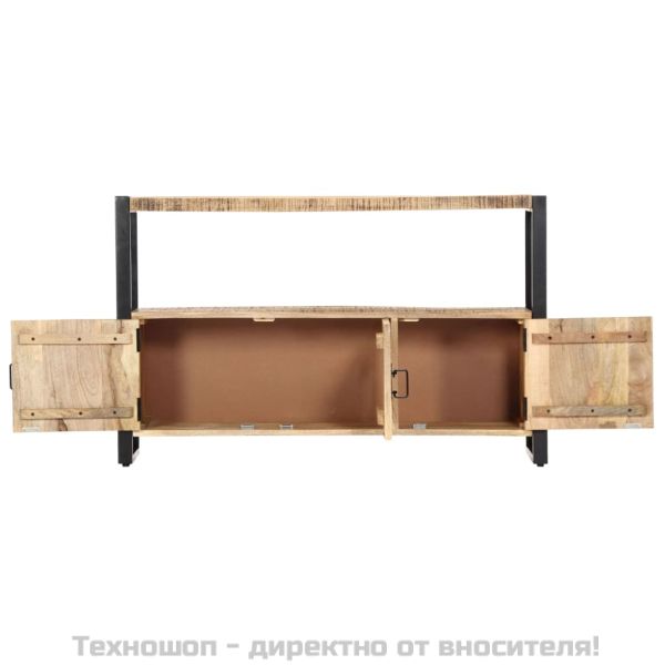 Страничен шкаф, 120x30x75 см, манго масив