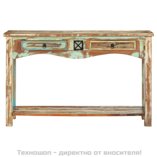 Конзолна маса, 120x40x75 см, регенерирано дърво масив